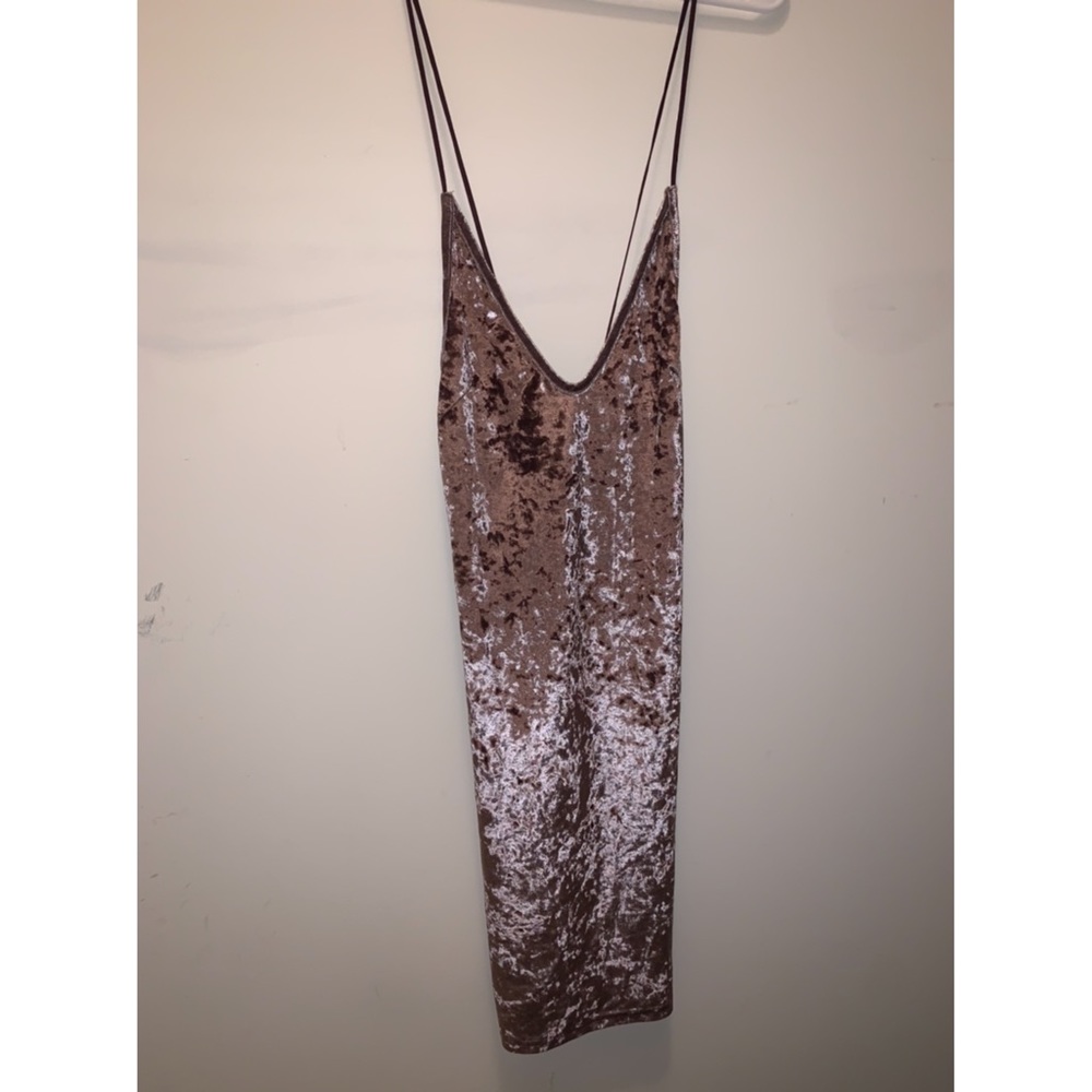 Velvet mini dress